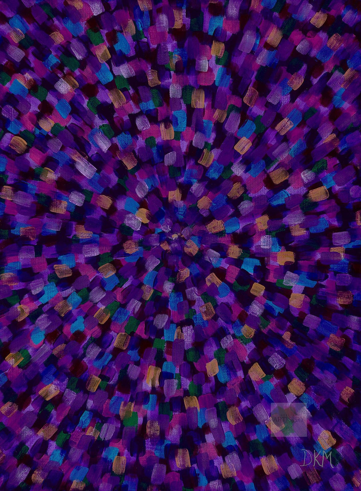 Healing Abstract Paintings in Quantum Colors