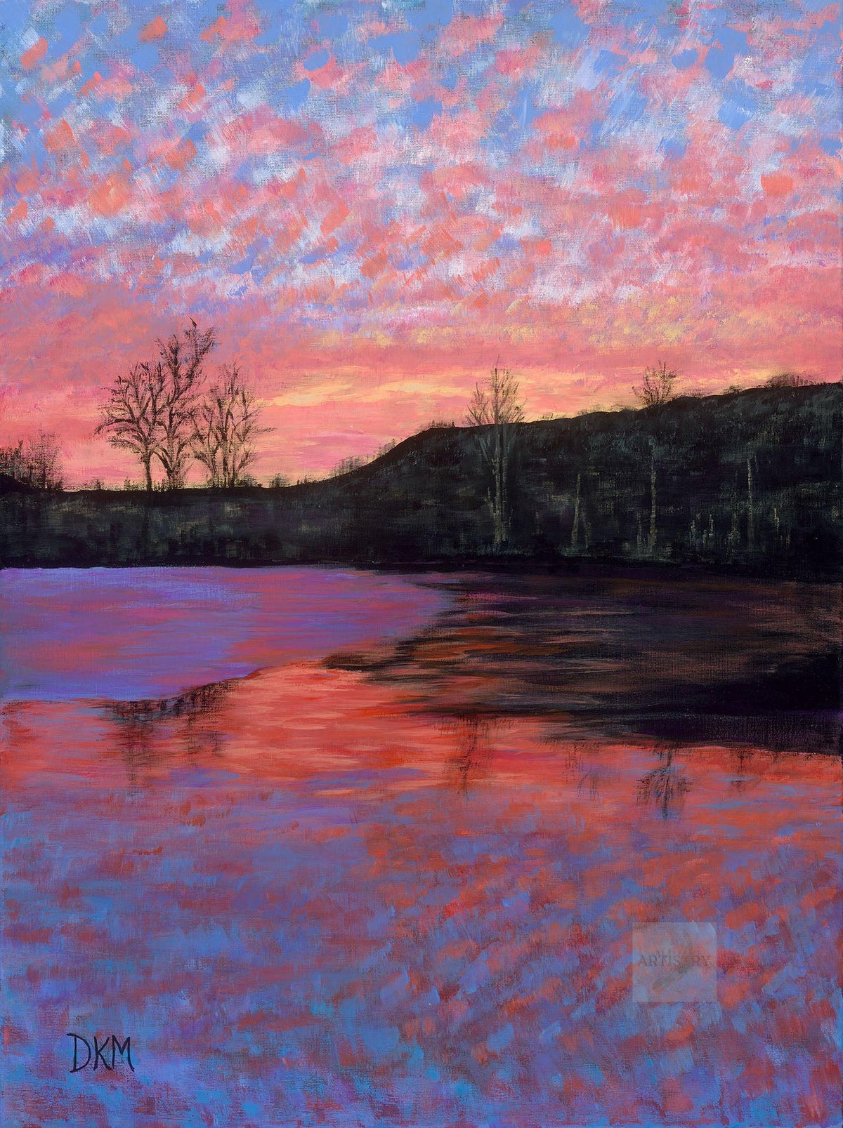 Healing Landscape Paintings in Quantum Colors